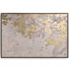 Large Gold Botanical Framed Wall Art – Japanese Maple