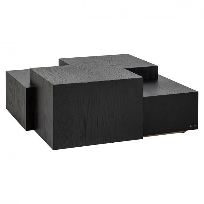 Lennox Contemporary Black Square Coffee Table 