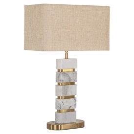 Lenore Mid Century Marble Table Lamp 