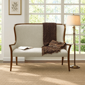 Loveseat 2 Seater Settee With High Back