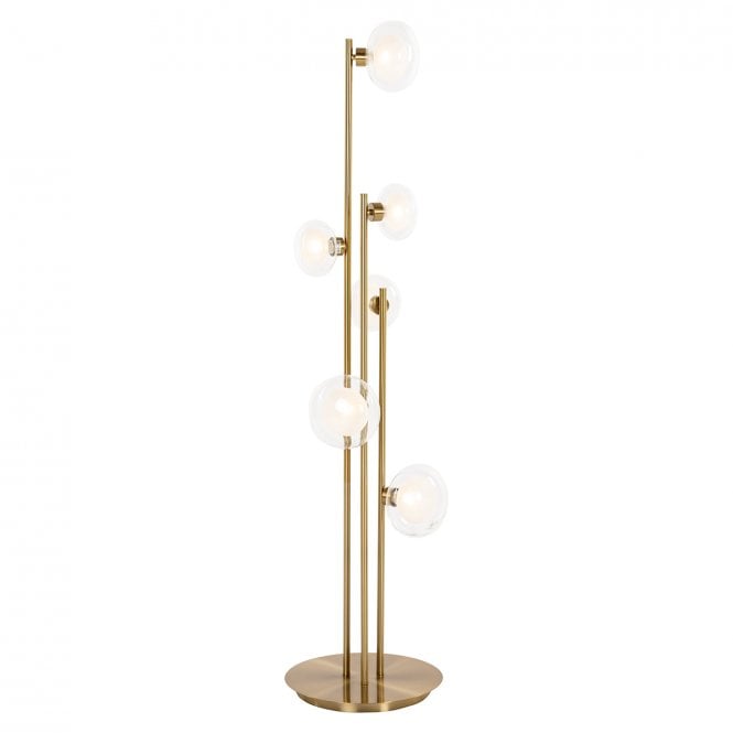 Luva Mid Century Gold Floor Lamp 