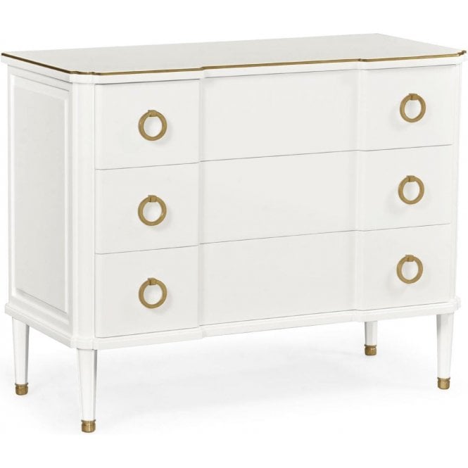 Luxury Ivory Chest of Three Drawers