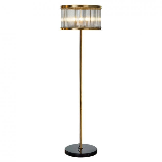 Nadine Mid Century Glass Floor Lamp 