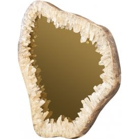 Natural Quartz Crystal Wall Mirror 