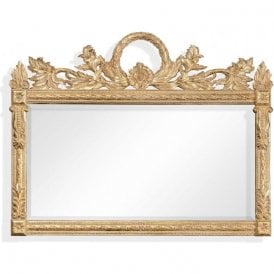 Overmantle Mirror Gold Ornate French Style