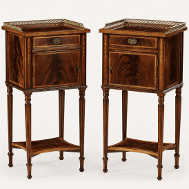 Pair of Mahogany Bedside Tables – Jonathan Charles