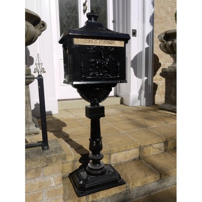 Post Box/Letter Box/Black, Aluminium 