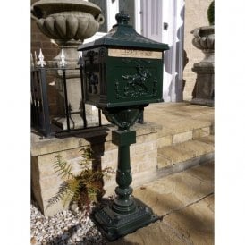 Post Box/Letter Box/Green, Aluminium 