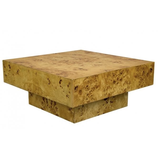 Quinn Mid Century Modern Square Coffee Table 