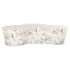 Rockyard Faux Marble Coffee Table - White