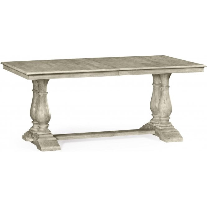 Rustic Grey Rectangular Extending Dining Table 71''