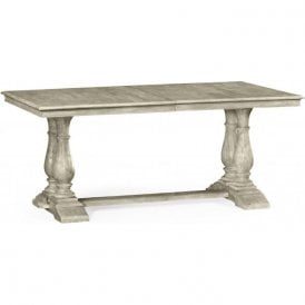 Rustic Grey Rectangular Extending Dining Table 71''