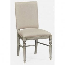 Rustic Grey Upholstered Dining Chair