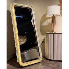 Scarlett Gold Crystal Full Length LED Mirror - 171cm