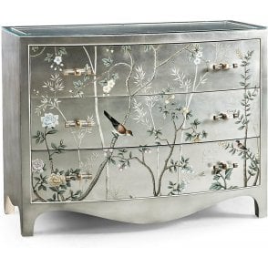 Shimmering Moon Bow Front Chest of Drawers