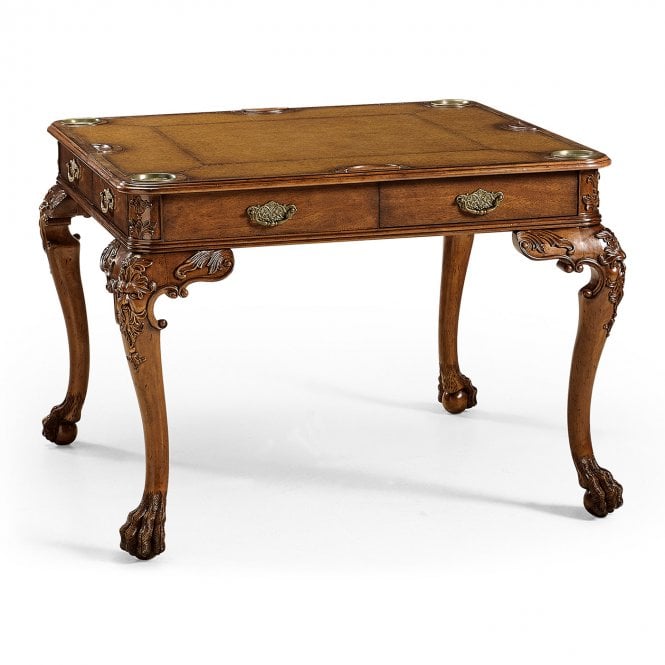 Square Card Table Walnut Game Table William Kent 