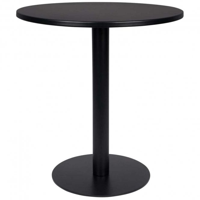 Steel Outdoor Round Bistro Table - Black