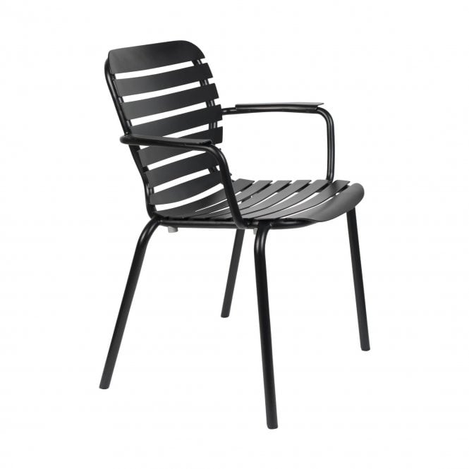 Vondel Aluminium Garden Armchair - Black