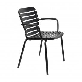 Vondel Aluminium Garden Armchair - Black