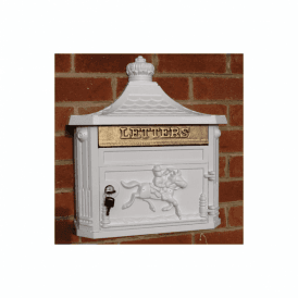 Wall Mounted Mailbox / White Letterbox