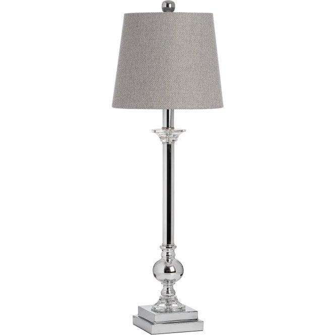 Wallis Modern Silver Tall Table Lamp