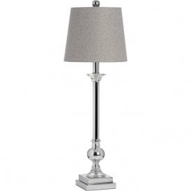 Wallis Modern Silver Tall Table Lamp