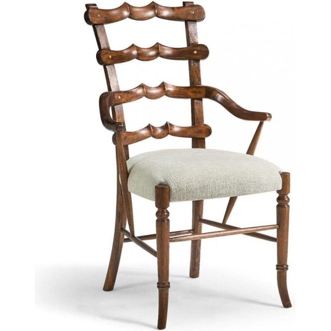 Walnut Dining Armchair Yoke Ladderback 