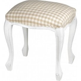 White Dressing Table Stool