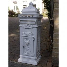 White Post Box / Free Standing Mailbox