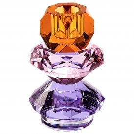 Yalena Glass Single Candle Holder, Small