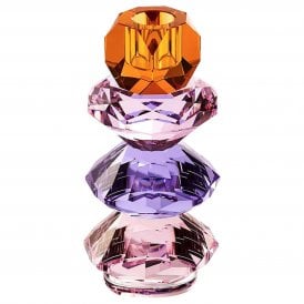 Yalena Glass Single Candle Holder, Tall 