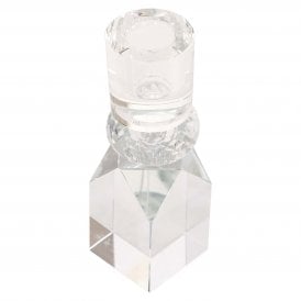 Yanou Clear Glass Single Candle Holder 
